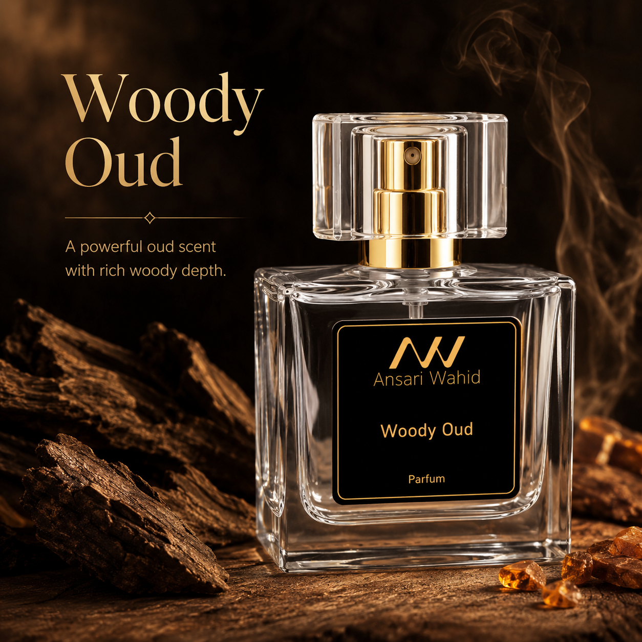 Woody Oud perfume bottle